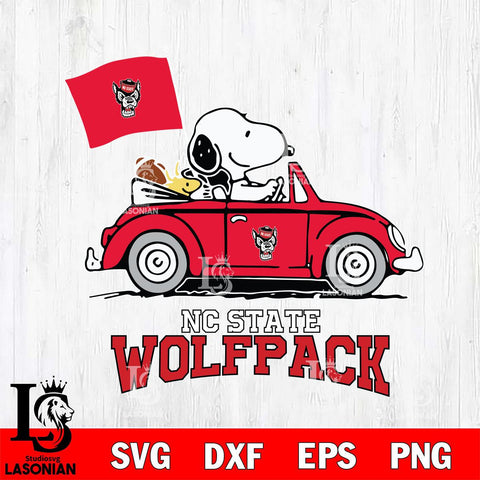 NC State Wolfpack Snoopy Sport 5 Svg Eps Dxf Png File, Digital Download