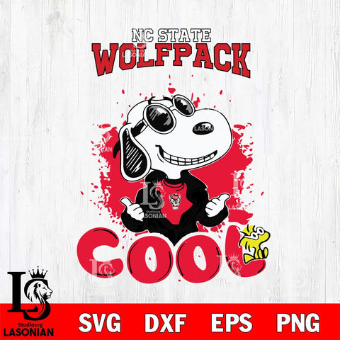 NC State Wolfpack Snoopy Sport 7 Svg Eps Dxf Png File, Digital Download