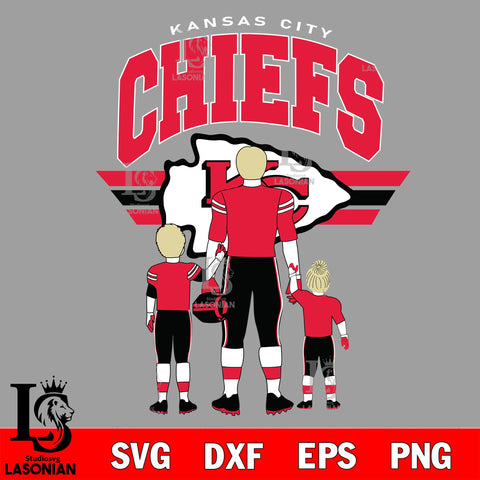 Kansas City Chiefs Father svg, Best dad ever svg, nfl father day svg eps dxf png file, Digital Download