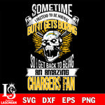 Los Angeles Chargers sometimes i pretend to be normal but it gets boring....svg ,eps,dxf,png file , digital download