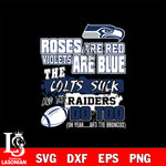 The colts suck and the raiders do too Seattle Seahawks svg ,eps,dxf,png file , digital download