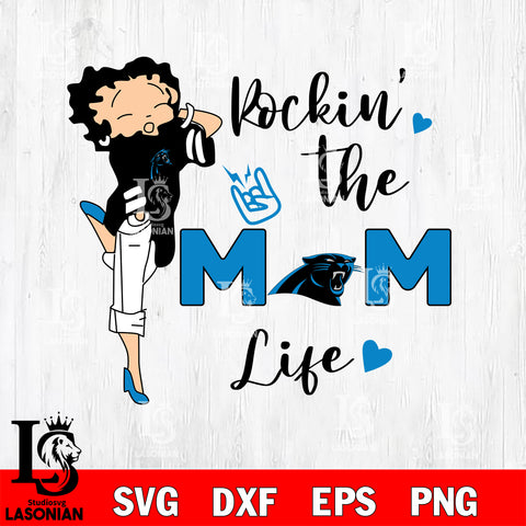 Rockin the MM life Carolina Panthers svg,eps,dxf,png file , digital download
