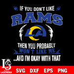 If you don't like  Los Angeles Rams then you probably won't like me...and am okay with that svg,eps,dxf,png file , digital download