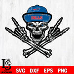 Buffalo Bills Skull svg , eps , dxf , png file , digital download
