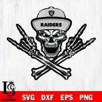 Las Vegas Raiders Skull svg , eps , dxf , png file , digital download
