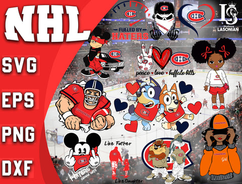 Montreal Canadiens bundle svg, bundle 12 file ramdoom NHL svg, NHL svg dxf eps png file, digital download