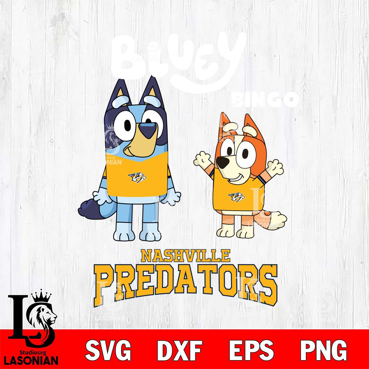 Nashville Predators Bluey & Bingo 4 – lasoniansvg