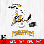 Nashville Predators Snoopy Hockey Svg Eps Dxf Png File, Digital Download , Instant Download, Svg Files