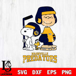 Nashville Predators Snoopy and Charlie Brown Hockey Svg Eps Dxf Png File, Digital Download , Instant Download, Svg Files