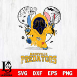 Nashville Predators Stitch Ghost Face Halloween 2 Svg Eps Dxf Png File, Digital Download, Instant Download