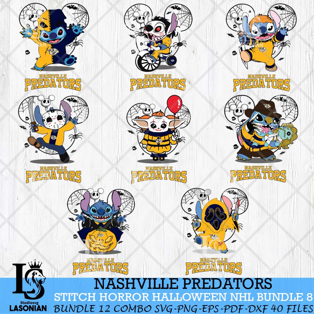 Nashville Predators Stitch Halloween Bundle 8 SVG – lasoniansvg