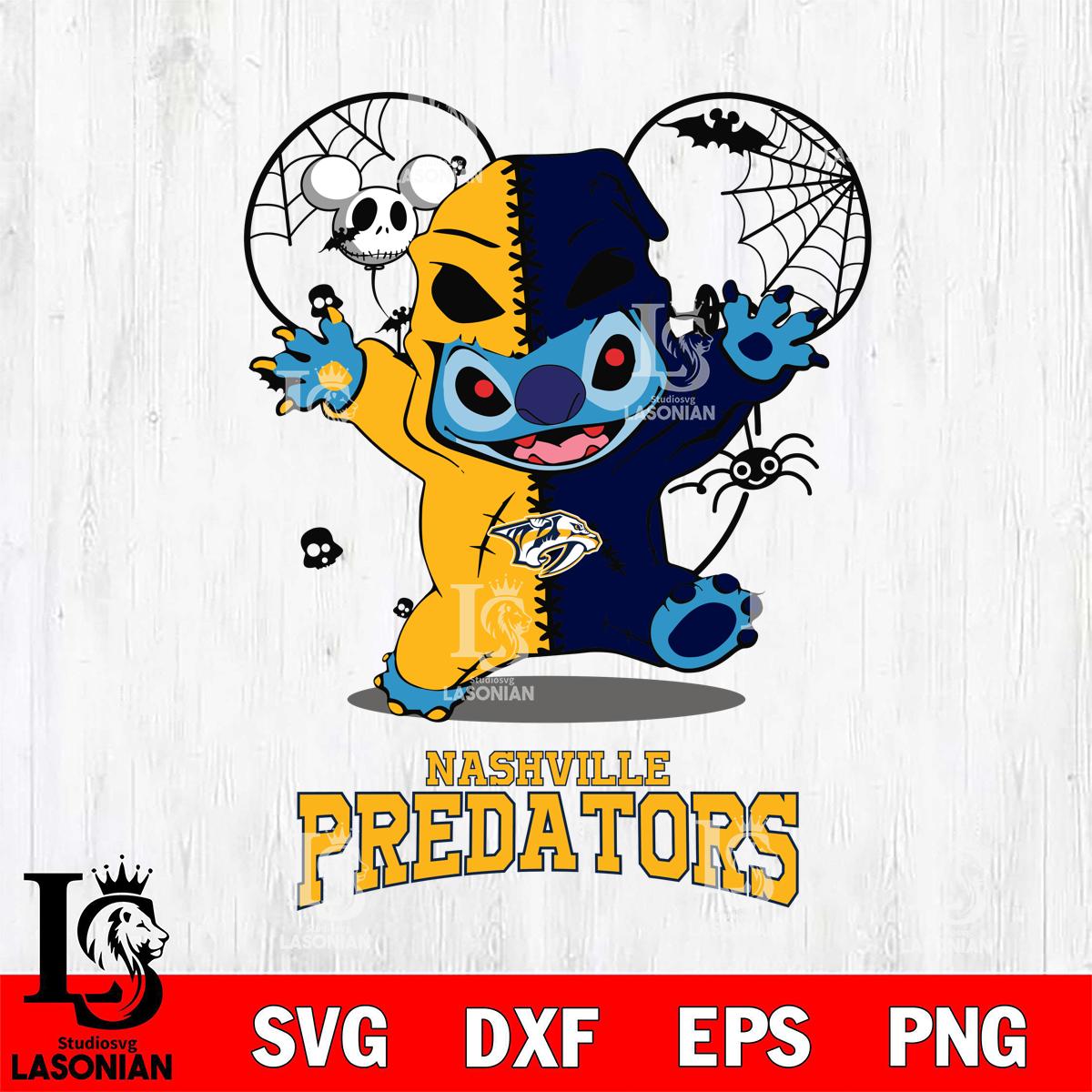 Nashville Predators Stitch Horror Halloween 2 – lasoniansvg