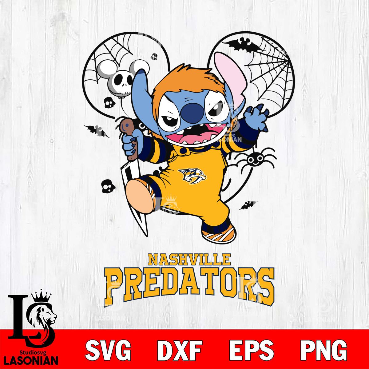 Nashville Predators Stitch Michael Halloween – lasoniansvg