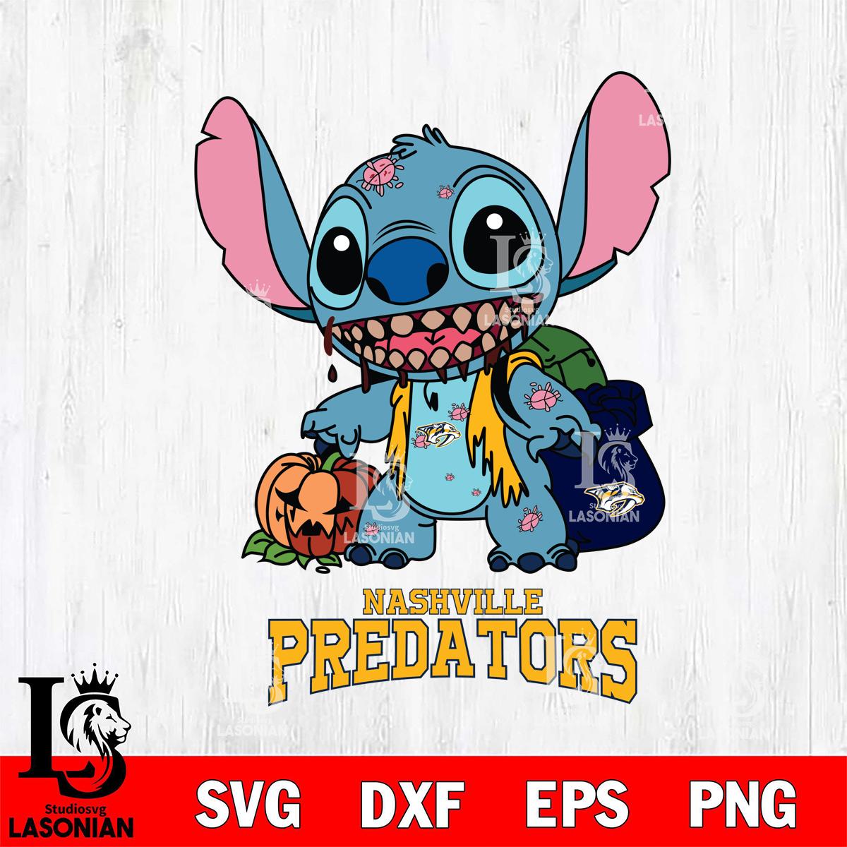 Nashville Predators Stitch Zombie – lasoniansvg