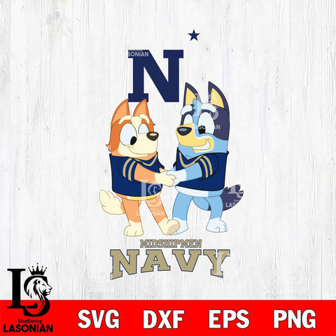 Navy Midshipmen Bluey Chilli Dance Svg Eps Dxf Png File, Digital Download, Instant Download