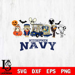 Navy Midshipmen Bluey Halloween Svg Eps Dxf Png File, Digital Download, Instant Download