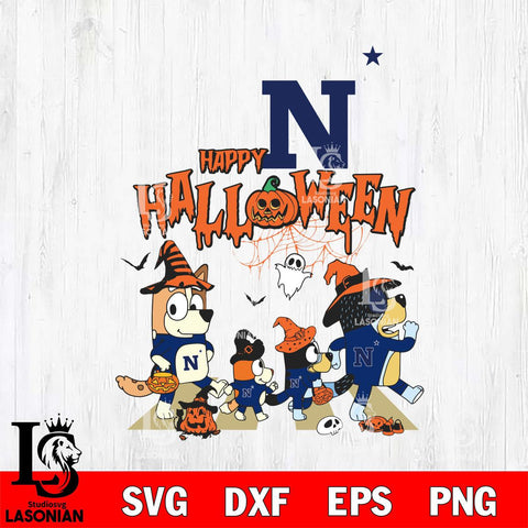 Navy Midshipmen Bluey Halloween Family Svg Eps Dxf Png File, Digital Download, Instant Download