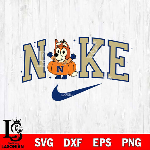 Navy Midshipmen Bluey Halloween Nike NCAA Svg Eps Dxf Png File, Digital Download, Instant Download