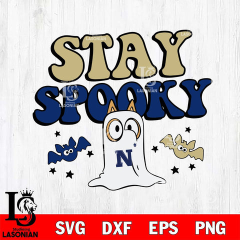 Navy Midshipmen Bluey Halloween Stay Spooky Svg Eps Dxf Png File, Digital Download, Instant Download
