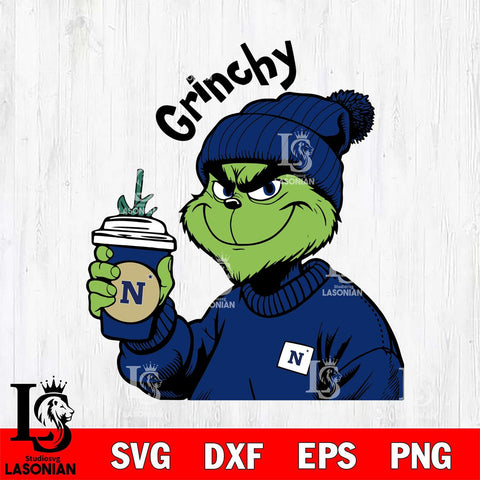 Navy Midshipmen Boujee Grinch 10 Svg Eps Dxf Png File, Digital Download, Instant Download
