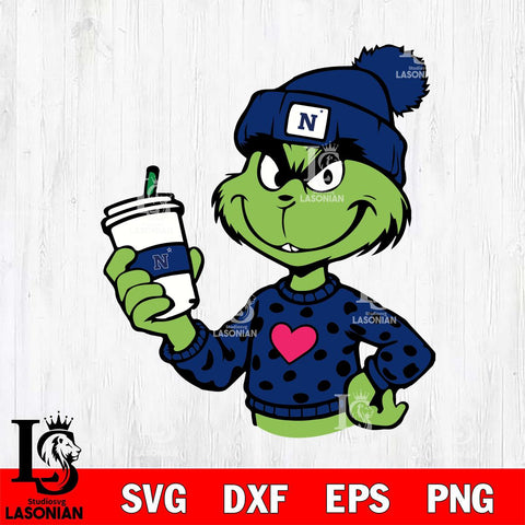 Navy Midshipmen Boujee Grinch 11 Svg Eps Dxf Png File, Digital Download, Instant Download