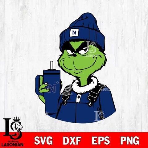 Navy Midshipmen Boujee Grinch 2 Svg Eps Dxf Png File, Digital Download, Instant Download
