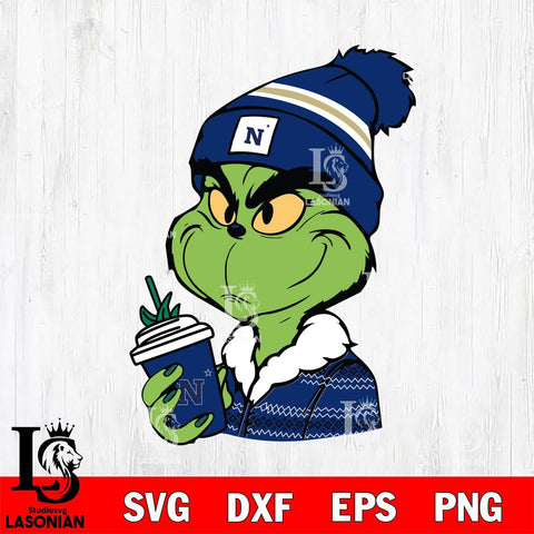 Navy Midshipmen Boujee Grinch Svg Eps Dxf Png File, Digital Download, Instant Download