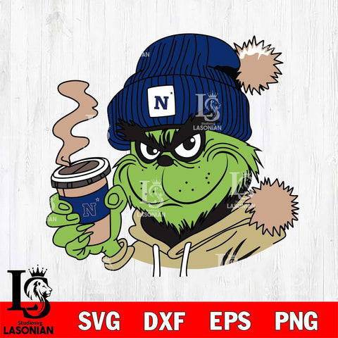 Navy Midshipmen Boujee Grinch 4 Svg Eps Dxf Png File, Digital Download, Instant Download
