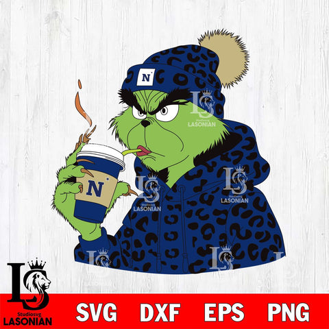 Navy Midshipmen Boujee Grinch 8 Svg Eps Dxf Png File, Digital Download, Instant Download