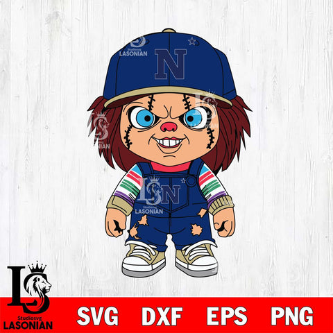 Navy Midshipmen Chucky Football Horror Halloween Svg Eps Dxf Png File, NCAA svg, Digital Download, Instant Download