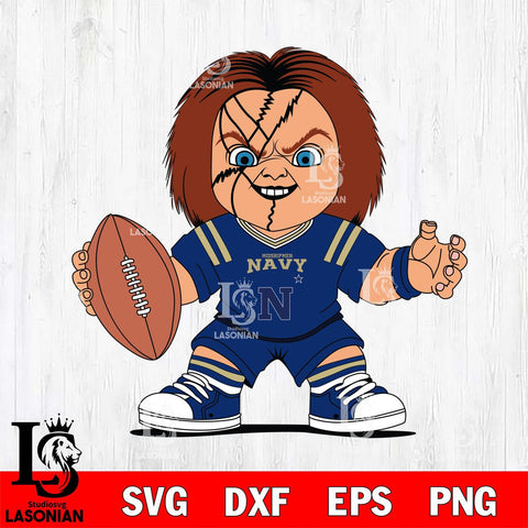Navy Midshipmen Chucky Horror 2 Svg Eps Dxf Png File, NCAA svg, Digital Download, Instant Download