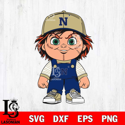 Navy Midshipmen Chucky Horror Svg Eps Dxf Png File, NCAA svg, Digital Download, Instant Download