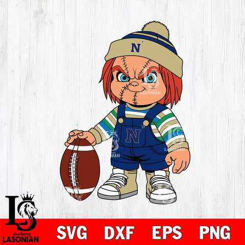 Navy Midshipmen Chucky Horror 6 Svg Eps Dxf Png File, NCAA svg, Digital Download, Instant Download