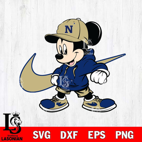 Navy Midshipmen Cool Mickey Mouse Svg Eps Dxf Png File, NCAA svg, Digital Download, Instant Download