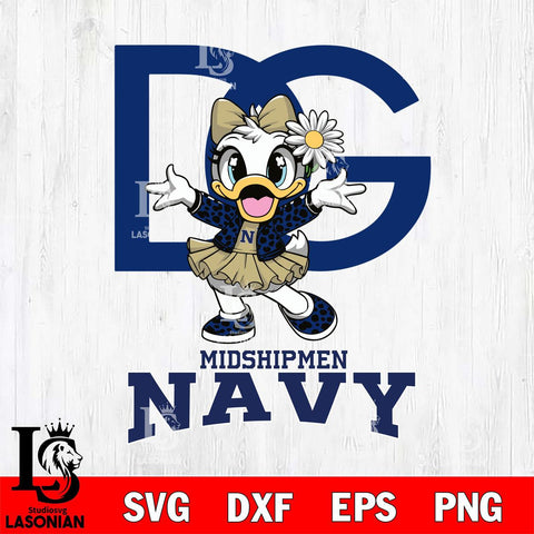 Navy Midshipmen Dolce And Gabbana Daisy Duck Disney Svg Eps Dxf Png File, Digital Download, Instant Download