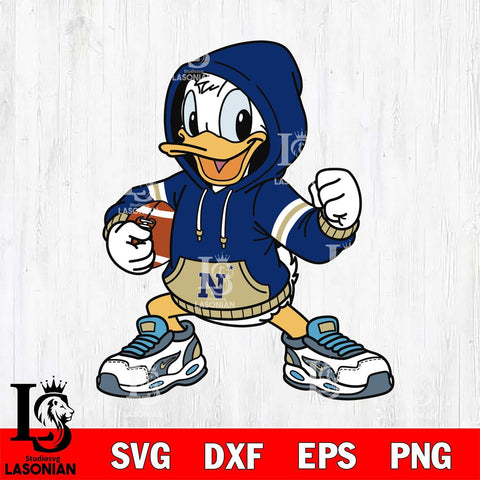 Navy Midshipmen Donald Duck Disney Christmas File Cut, NCAA SVG DXF EPS PNG FILE, Digital Download , Criucut , Silhouette