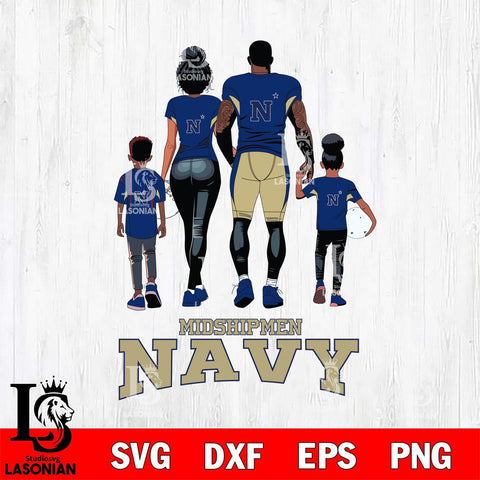 Navy Midshipmen Family Love Rugby SVG DXF EPS PNG FILE,NCAA SVG, Father day Digital Download,Instant Download, Silhouette