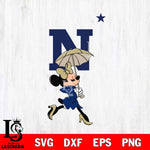 Navy Midshipmen Fancy Minnie Svg Eps Dxf Png File, Digital Download, Instant Download