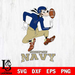 Navy Midshipmen Goofy Circus Football SVG DXF EPS PNG FILE,NCAA svg ,Football Digital Download,Instant Download, Silhouette