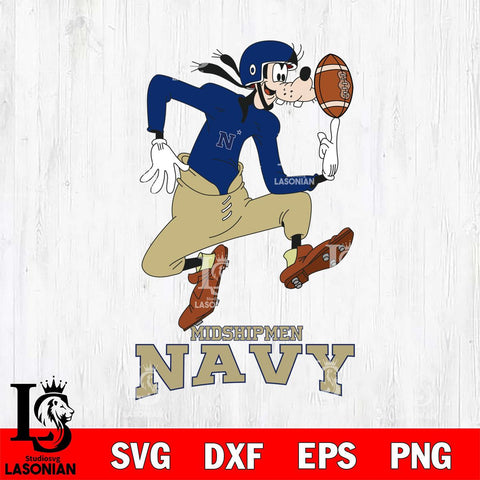 Navy Midshipmen Goofy Circus Football SVG DXF EPS PNG FILE,NCAA svg ,Football Digital Download,Instant Download, Silhouette