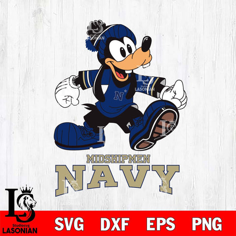 Navy Midshipmen Goofy Cool Sport SVG DXF EPS PNG FILE,NCAA svg ,Football Digital Download,Instant Download, Silhouette