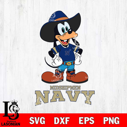 Navy Midshipmen Goofy Cowboy Sport SVG DXF EPS PNG FILE,NCAA svg ,Football Digital Download,Instant Download, Silhouette