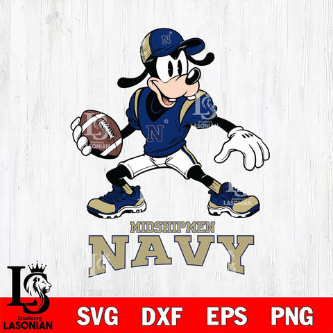 Navy Midshipmen Goofy Disney, Svg Eps Dxf Png File, Digital Download