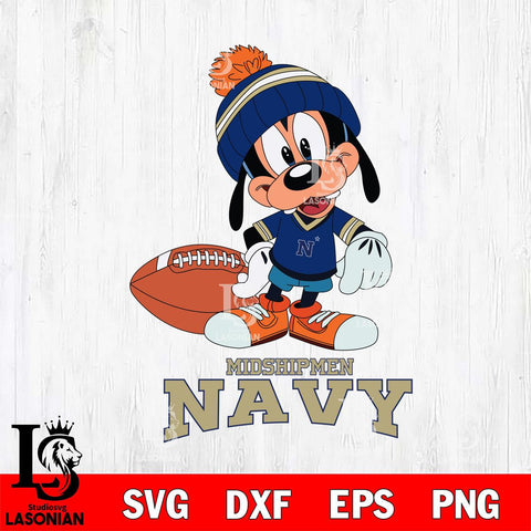 Navy Midshipmen Goofy Football SVG DXF EPS PNG FILE,NCAA svg ,Football Digital Download,Instant Download, Silhouette