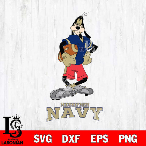 Navy Midshipmen Goofy Player SVG DXF EPS PNG FILE,NCAA svg ,Football Digital Download,Instant Download, Silhouette