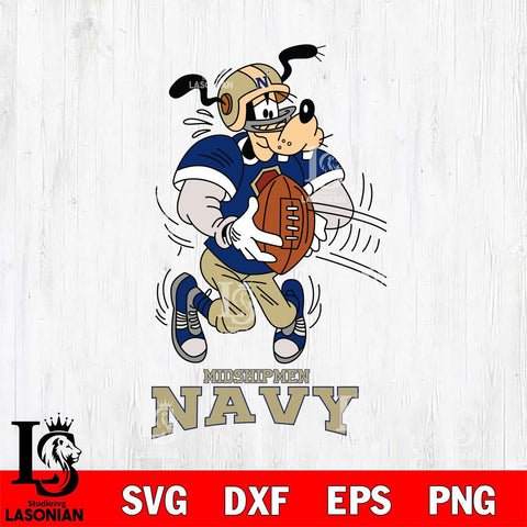 Navy Midshipmen Goofy Sport Football SVG DXF EPS PNG FILE,NCAA svg ,Football Digital Download,Instant Download, Silhouette