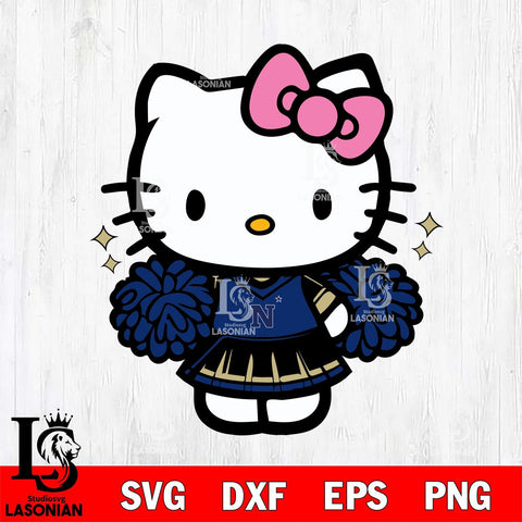 Navy Midshipmen Hello Kitty Cheerleader Svg Eps Dxf Png File, Digital Download, Instant Download