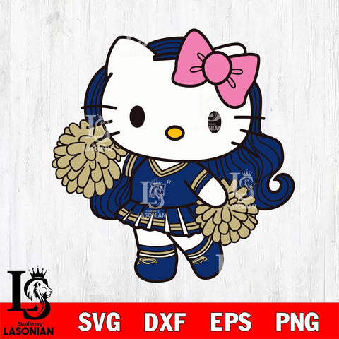 Navy Midshipmen Hello Kitty Cheerleader 7 Svg Eps Dxf Png File, Digital Download, Instant Download
