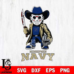 Navy Midshipmen Jason Voorhees 3 Svg Eps Dxf Png File, Digital Download