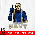 Navy Midshipmen Jason Voorhees 6 Svg Eps Dxf Png File, Digital Download